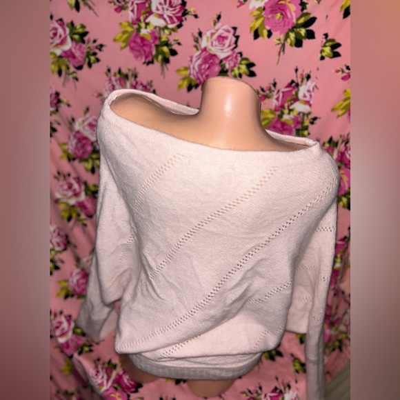 Barbie pink heart soft angora bunny fur sweater oversized 90’s y2k sexy vs - Picture 3 of 7